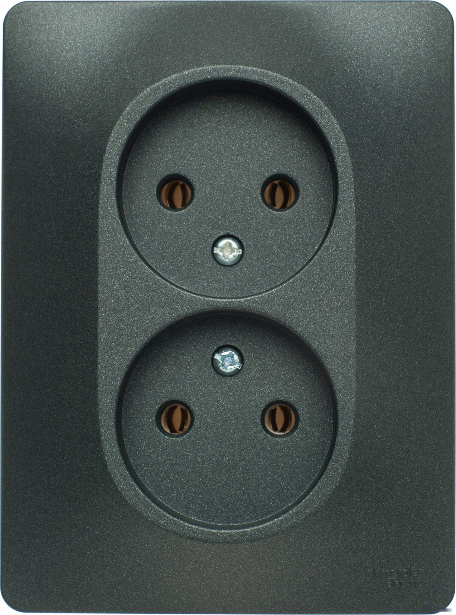 Розетка двойная скрытая SCHNEIDER ELECTRIC Glossa антрацит (GSL000720) купить в Мастак Розетка двойная скрытая SCHNEIDER ELECTRIC Glossa антрацит (GSL000720) купить в сети строительных магазинов Мастак
