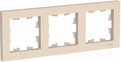 Рамка трехместная SCHNEIDER ELECTRIC AtlasDesign бежевая (ATN000203) купить в Мастак Рамка трехместная SCHNEIDER ELECTRIC AtlasDesign бежевая (ATN000203) купить в сети строительных магазинов Мастак