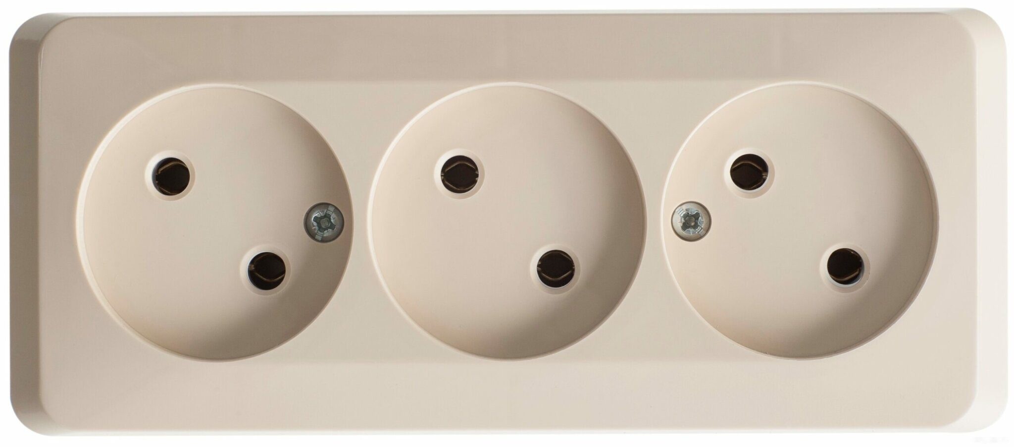Розетка тройная наружная SCHNEIDER ELECTRIC Этюд кремовая (PA16-009K) купить в Мастак Розетка тройная наружная SCHNEIDER ELECTRIC Этюд кремовая (PA16-009K) купить в сети строительных магазинов Мастак