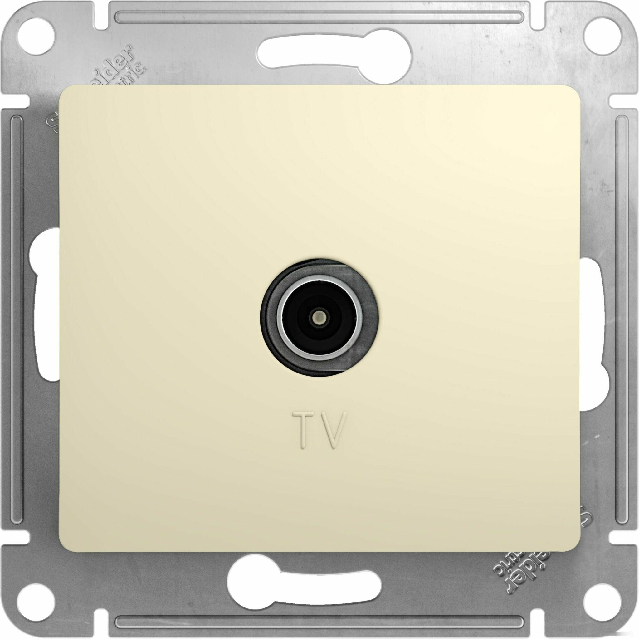 Розетка телевизионная оконечная SCHNEIDER ELECTRIC Glossa бежевая (GSL000291) купить в Мастак Розетка телевизионная оконечная SCHNEIDER ELECTRIC Glossa бежевая (GSL000291) купить в сети строительных магазинов Мастак