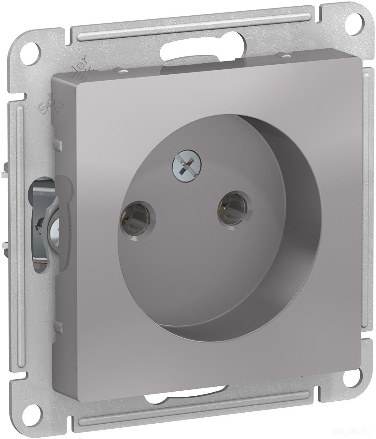 Розетка скрытая SCHNEIDER ELECTRIC AtlasDesign алюминий (ATN000341) купить в Мастак Розетка скрытая SCHNEIDER ELECTRIC AtlasDesign алюминий (ATN000341) купить в сети строительных магазинов Мастак