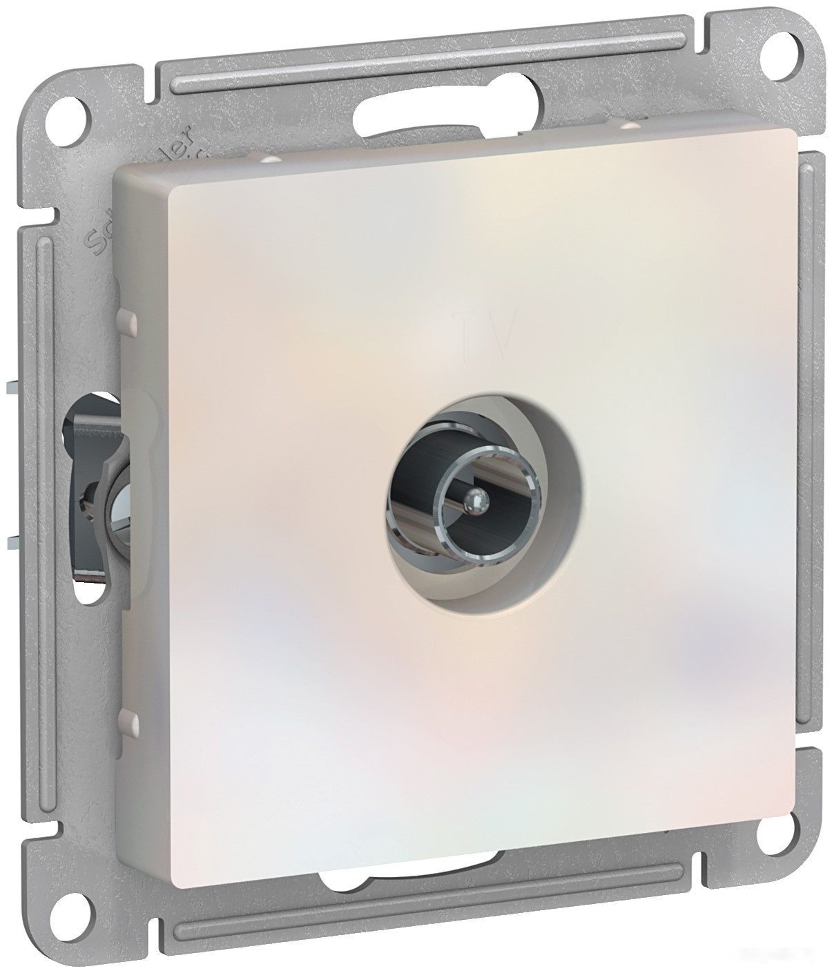 Розетка телевизионная оконечная SCHNEIDER ELECTRIC AtlasDesign жемчуг (ATN000491) купить в Мастак Розетка телевизионная оконечная SCHNEIDER ELECTRIC AtlasDesign жемчуг (ATN000491) купить в сети строительных магазинов Мастак