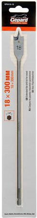Сверло по дереву перьевое 18х300 мм GEPARD удлиненное (GP0416-18) купить в сети строительных магазинов Мастак