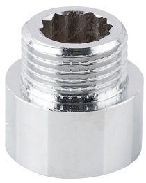 Удлинитель латунный внутренняя-наружная 1/2"X15 мм AV ENGINEERING хром (AVE301008) купить в Мастак Удлинитель латунный внутренняя-наружная 1/2"X15 мм AV ENGINEERING хром (AVE301008) купить в сети строительных магазинов Мастак