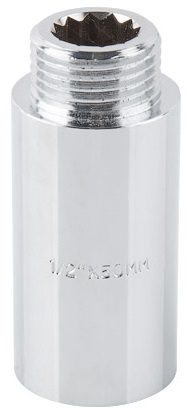 Удлинитель латунный внутренняя-наружная 1/2"X50 мм AV ENGINEERING хром (AVE301012) купить в сети строительных магазинов Мастак