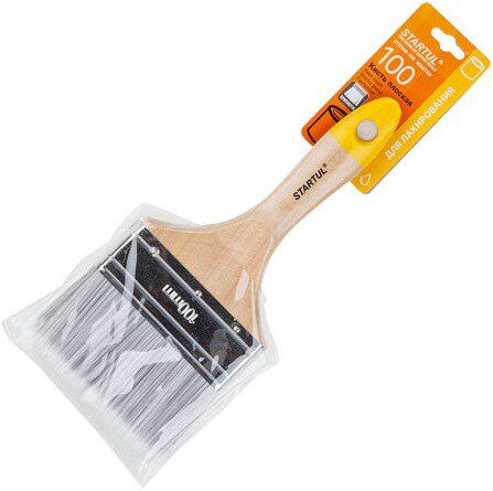 Кисть плоская STARTUL Master 100 мм (ST0109-100) купить в Мастак Кисть плоская STARTUL Master 100 мм (ST0109-100) купить в сети строительных магазинов Мастак