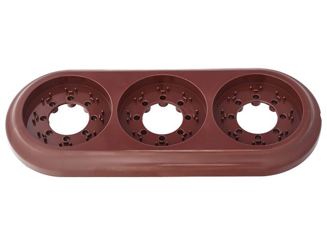 Рамка трехместная BYLECTRICA Ретро коричневая (ЮЛИГ.735212.472кор) купить в Мастак Рамка трехместная BYLECTRICA Ретро коричневая (ЮЛИГ.735212.472кор) купить в сети строительных магазинов Мастак