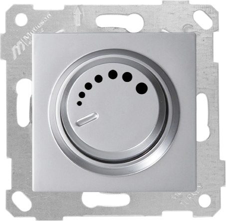 Диммер 600 Вт MUTLUSAN Rita серебро (2200 440 0282) купить в Мастак Диммер 600 Вт MUTLUSAN Rita серебро (2200 440 0282) купить в сети строительных магазинов Мастак