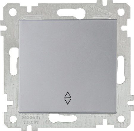 Выключатель одноклавишный проходной скрытый MUTLUSAN Rita серебро (2200 403 0282) купить в Мастак Выключатель одноклавишный проходной скрытый MUTLUSAN Rita серебро (2200 403 0282) купить в сети строительных магазинов Мастак