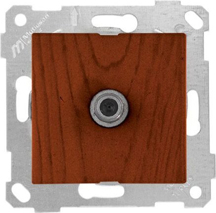 Розетка телевизионная MUTLUSAN Rita вишня (2200 170 0156) купить в Мастак Розетка телевизионная MUTLUSAN Rita вишня (2200 170 0156) купить в сети строительных магазинов Мастак