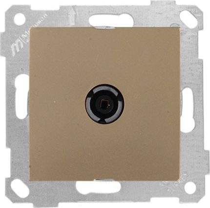 Розетка телевизионная MUTLUSAN Rita золото (2200 170 0180) купить в Мастак Розетка телевизионная MUTLUSAN Rita золото (2200 170 0180) купить в сети строительных магазинов Мастак