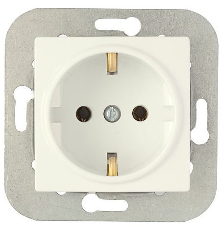 Розетка скрытая с заземлением BYLECTRICA Уют бежевая (РС16-530беж) купить в Мастак Розетка скрытая с заземлением BYLECTRICA Уют бежевая (РС16-530беж) купить в сети строительных магазинов Мастак