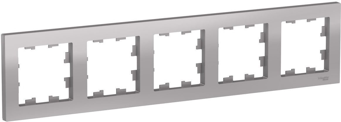 Рамка пятиместная SCHNEIDER ELECTRIC AtlasDesign алюминий (ATN000305) купить в Мастак Рамка пятиместная SCHNEIDER ELECTRIC AtlasDesign алюминий (ATN000305) купить в сети строительных магазинов Мастак
