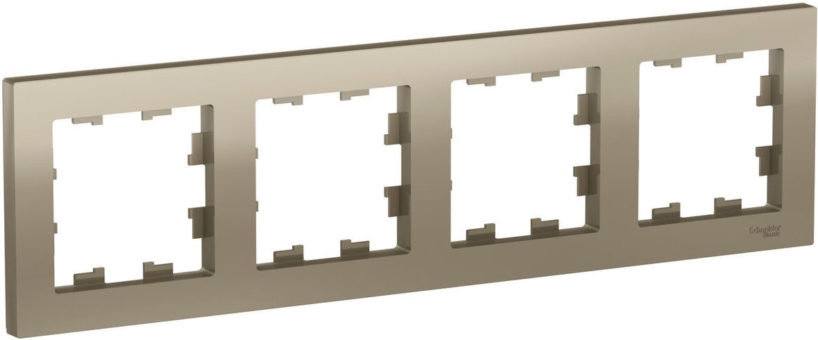 Рамка четырехместная SCHNEIDER ELECTRIC AtlasDesign шампань (ATN000504) купить в Мастак Рамка четырехместная SCHNEIDER ELECTRIC AtlasDesign шампань (ATN000504) купить в сети строительных магазинов Мастак