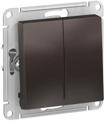 Выключатель двухклавишный скрытый SCHNEIDER ELECTRIC AtlasDesign мокко (ATN000651) купить в Мастак Выключатель двухклавишный скрытый SCHNEIDER ELECTRIC AtlasDesign мокко (ATN000651) купить в сети строительных магазинов Мастак