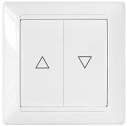 Выключатель двухклавишный скрытый с самовозвратом BYLECTRICA Стиль белый (С510-892) купить в сети строительных магазинов Мастак