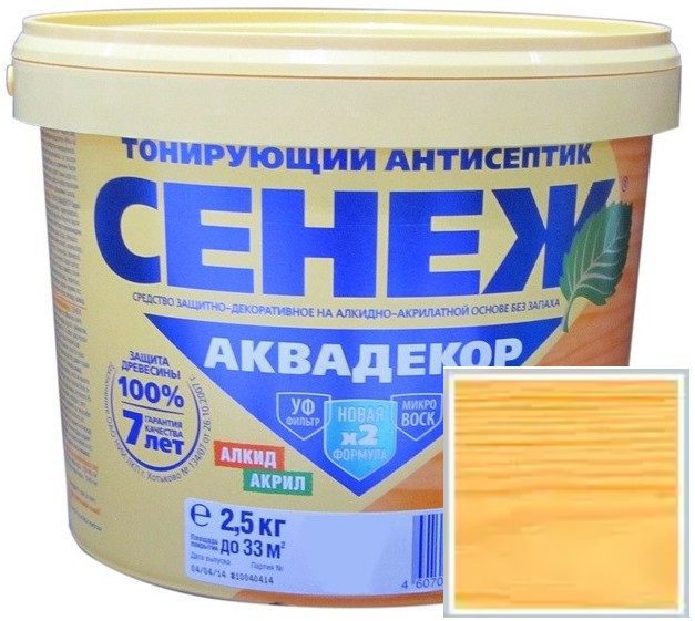 Антисептик СЕНЕЖ Аквадекор Сосна 2 Антисептик СЕНЕЖ Аквадекор Сосна 2