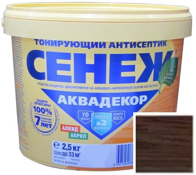 Антисептик СЕНЕЖ Аквадекор Палисандр 2 Антисептик СЕНЕЖ Аквадекор Палисандр 2