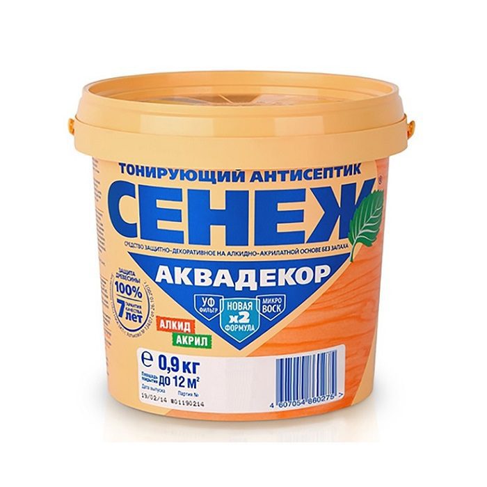 Антисептик СЕНЕЖ Аквадекор Иней 0 Антисептик СЕНЕЖ Аквадекор Иней 0
