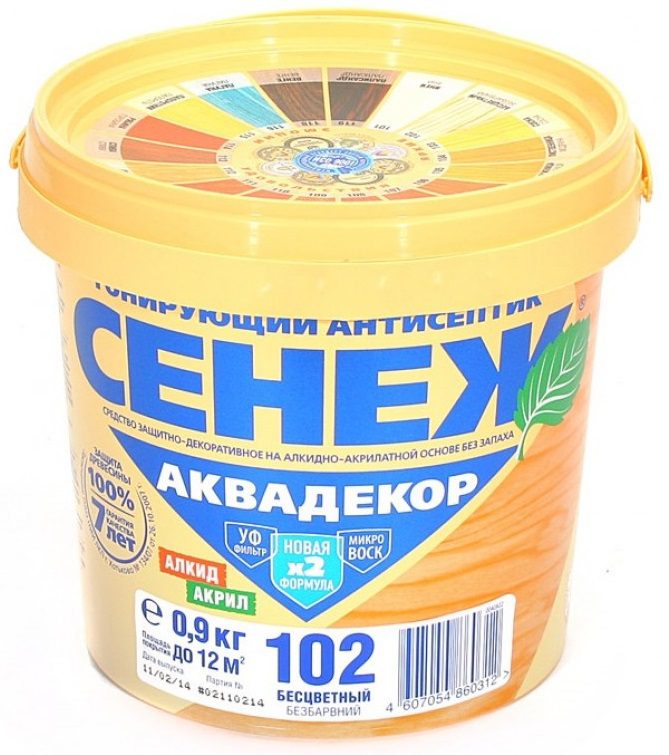 Антисептик СЕНЕЖ Аквадекор Бесцветный 0 Антисептик СЕНЕЖ Аквадекор Бесцветный 0