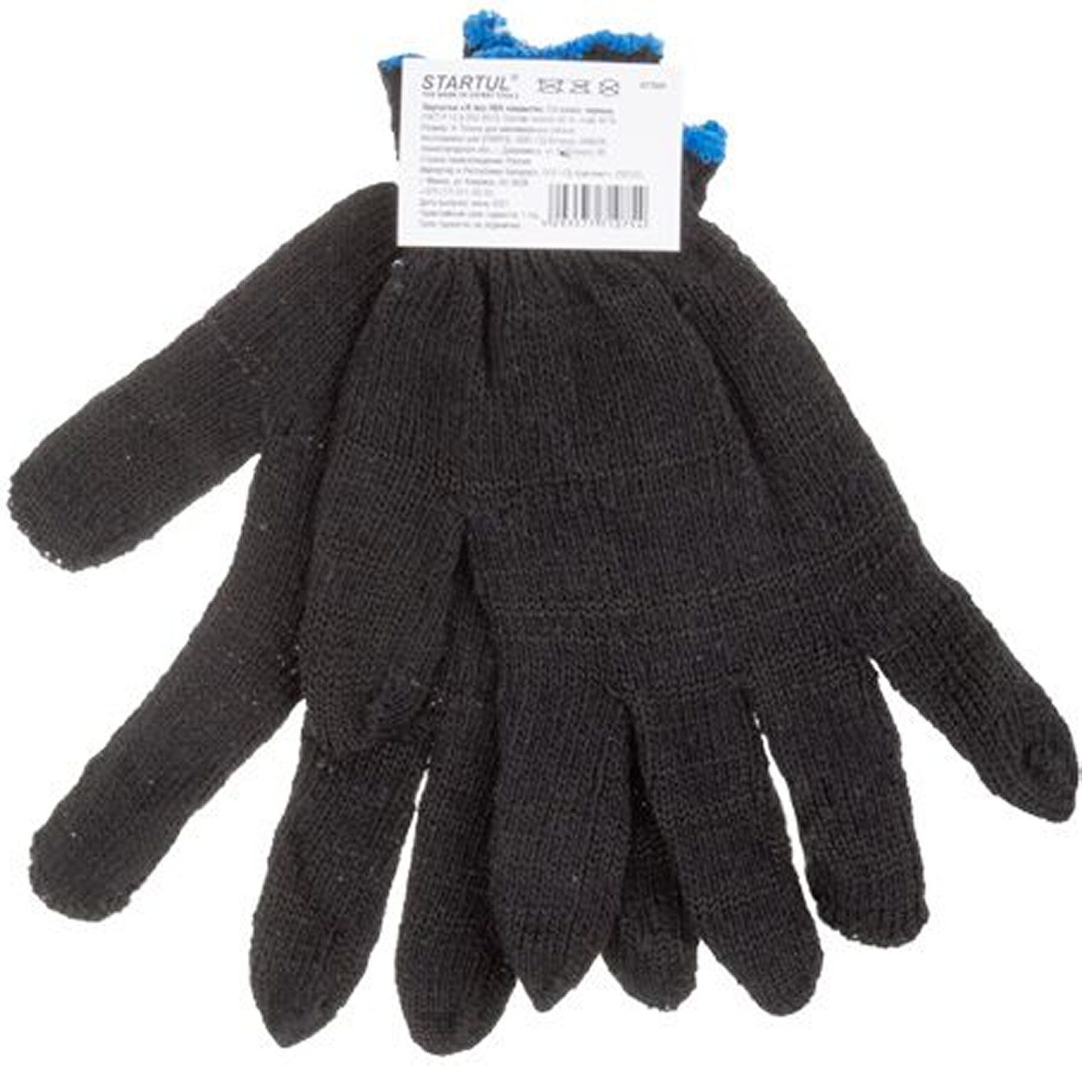 Перчатки хлопчатобумажные без ПВХ-покрытия STARTUL черные размер 9 (ST7501) купить в Мастак Перчатки хлопчатобумажные без ПВХ-покрытия STARTUL черные размер 9 (ST7501) купить в сети строительных магазинов Мастак
