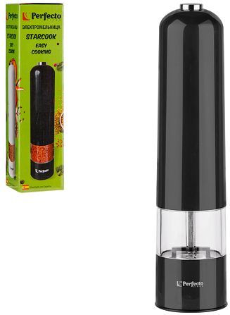 Мельница для специй электрическая PERFECTO LINEA Starcook черная (39-522232) купить в Мастак Мельница для специй электрическая PERFECTO LINEA Starcook черная (39-522232) купить в сети строительных магазинов Мастак