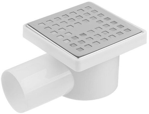 Трап с горизонтальным отводом D 50 с сухим затвором решетка нержавеющая сталь 100х100 мм AV ENGINEERING (AVE5010104) купить в Мастак Трап с горизонтальным отводом D 50 с сухим затвором решетка нержавеющая сталь 100х100 мм AV ENGINEERING (AVE5010104) купить в сети строительных магазинов Мастак