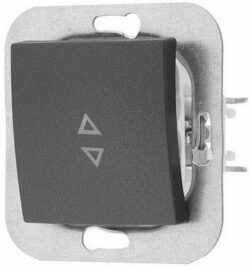 Выключатель одноклавишный проходной скрытый BYLECTRICA Уют графит (С610-553гр) купить в сети строительных магазинов Мастак