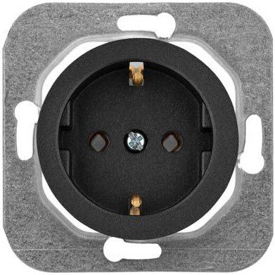Розетка скрытая с заземлением BYLECTRICA Прованс графит (РС16-1402гр) купить в Мастак Розетка скрытая с заземлением BYLECTRICA Прованс графит (РС16-1402гр) купить в сети строительных магазинов Мастак