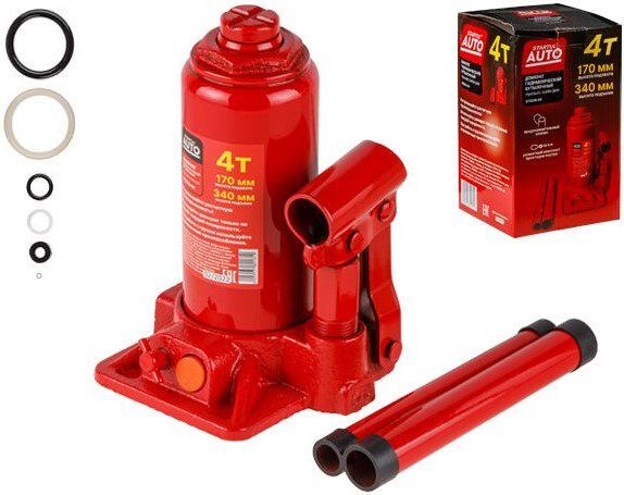 Домкрат гидравлический бутылочный 4 т STARTUL Auto (ST8018-04) купить в Мастак Домкрат гидравлический бутылочный 4 т STARTUL Auto (ST8018-04) купить в сети строительных магазинов Мастак