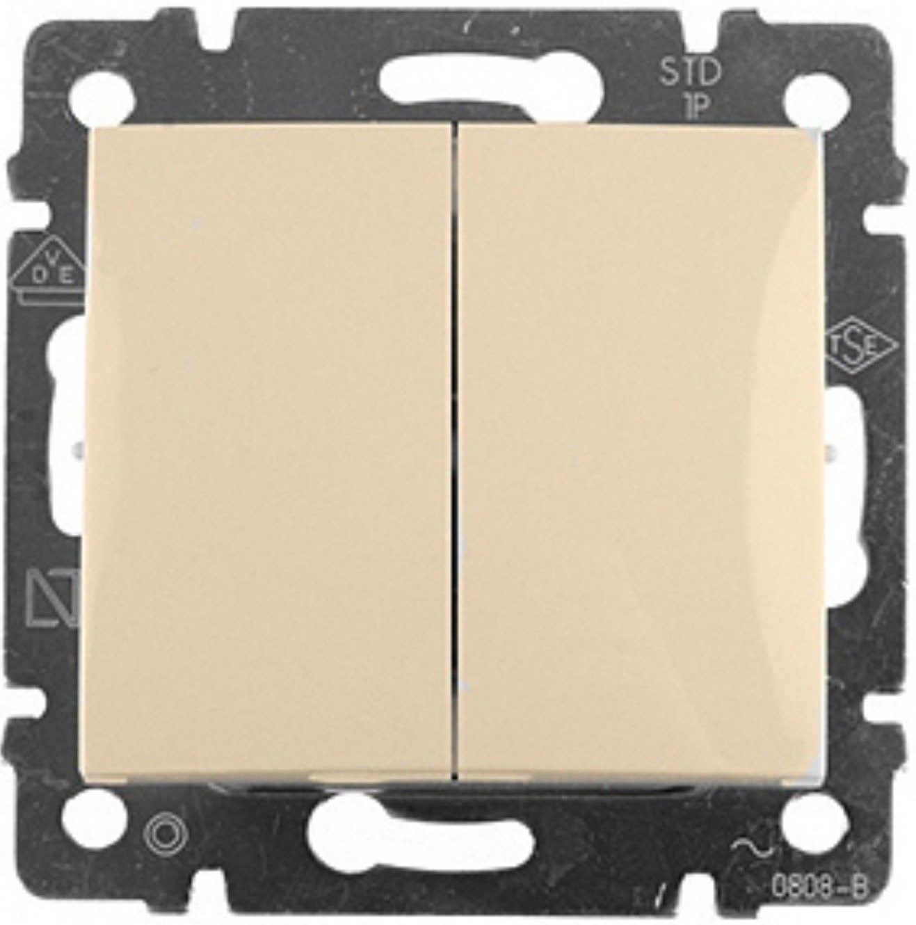 Выключатель двухклавишный скрытый LEGRAND Valena слоновая кость (695605) купить в Мастак Выключатель двухклавишный скрытый LEGRAND Valena слоновая кость (695605) купить в сети строительных магазинов Мастак