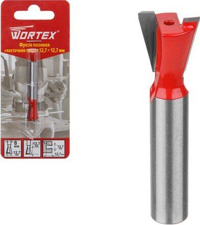 Фреза по дереву пазовая ласточкин хвост 16х12 Фреза по дереву пазовая ласточкин хвост 16х12