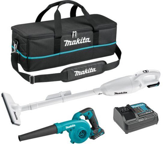 Воздуходувка аккумуляторная MAKITA UB100DZ и Пылесос автомобильный MAKITA CL108FDZW (CLX245SAX1) купить в Мастак Воздуходувка аккумуляторная MAKITA UB100DZ и Пылесос автомобильный MAKITA CL108FDZW (CLX245SAX1) купить в сети строительных магазинов Мастак