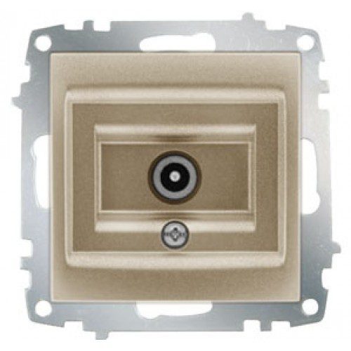 Розетка телевизионная оконечная EL-BI Zena титан (609-011400-246) купить в Мастак Розетка телевизионная оконечная EL-BI Zena титан (609-011400-246) купить в сети строительных магазинов Мастак