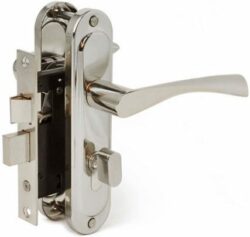 Замок врезной цилиндровый AVERS 0823/60-C никель (0823/60-C-NI) купить в сети строительных магазинов Мастак