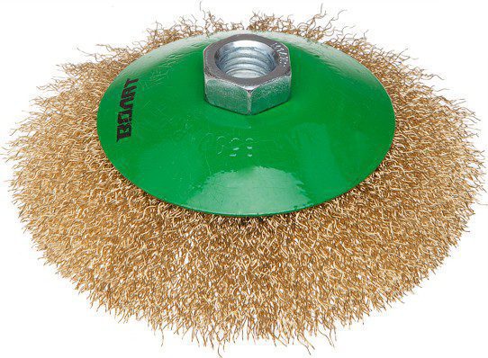 Щетка для УШМ диск гофра 125 мм M14 ВОЛАТ (81050-125) купить в Мастак Щетка для УШМ диск гофра 125 мм M14 ВОЛАТ (81050-125) купить в сети строительных магазинов Мастак