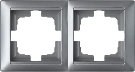 Рамка двухместная BYLECTRICA Стиль серебро (ЮЛИГ.735212.215сер) купить в Мастак Рамка двухместная BYLECTRICA Стиль серебро (ЮЛИГ.735212.215сер) купить в сети строительных магазинов Мастак