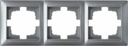 Рамка трехместная BYLECTRICA Стиль серебро (ЮЛИГ.735212.216сер) купить в сети строительных магазинов Мастак