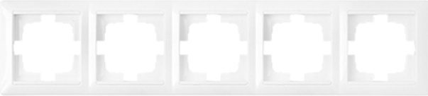 Рамка пятиместная BYLECTRICA Стиль белая (ЮЛИГ.735212.297) купить в Мастак Рамка пятиместная BYLECTRICA Стиль белая (ЮЛИГ.735212.297) купить в сети строительных магазинов Мастак