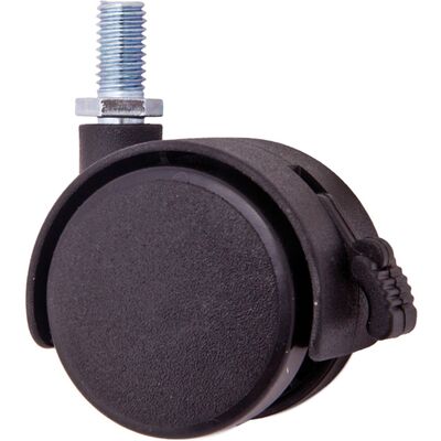 Колесо мебельное АKS 40 мм с винтом М8 со стопором черный (39958) купить в Мастак Колесо мебельное АKS 40 мм с винтом М8 со стопором черный (39958) купить в сети строительных магазинов Мастак