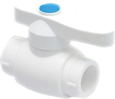 Кран шаровой ПП 25 стандарт белый РосТурПласт (25958) купить в Мастак Кран шаровой ПП 25 стандарт белый РосТурПласт (25958) купить в сети строительных магазинов Мастак