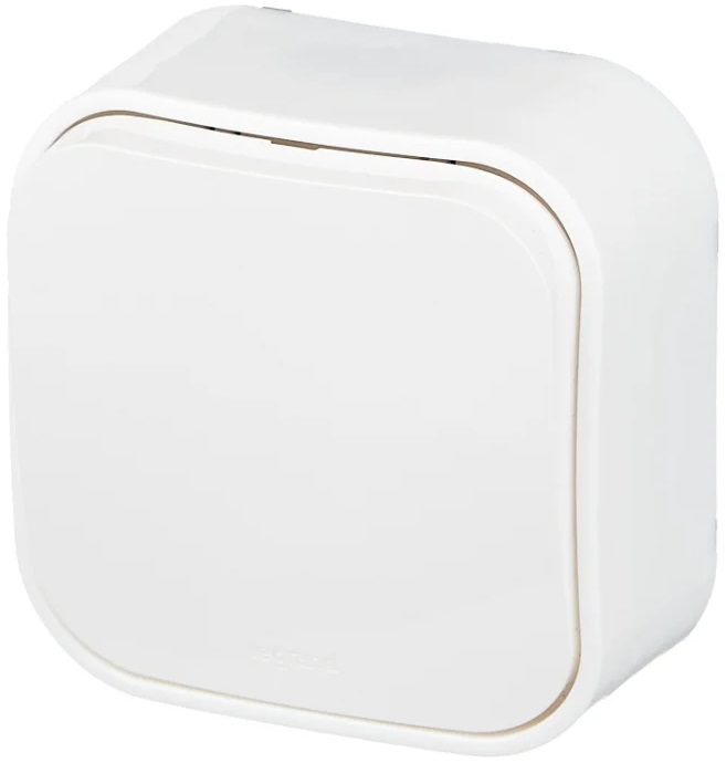 Выключатель одноклавишный наружный LEGRAND Quteo белый (782200) купить в Мастак Выключатель одноклавишный наружный LEGRAND Quteo белый (782200) купить в сети строительных магазинов Мастак