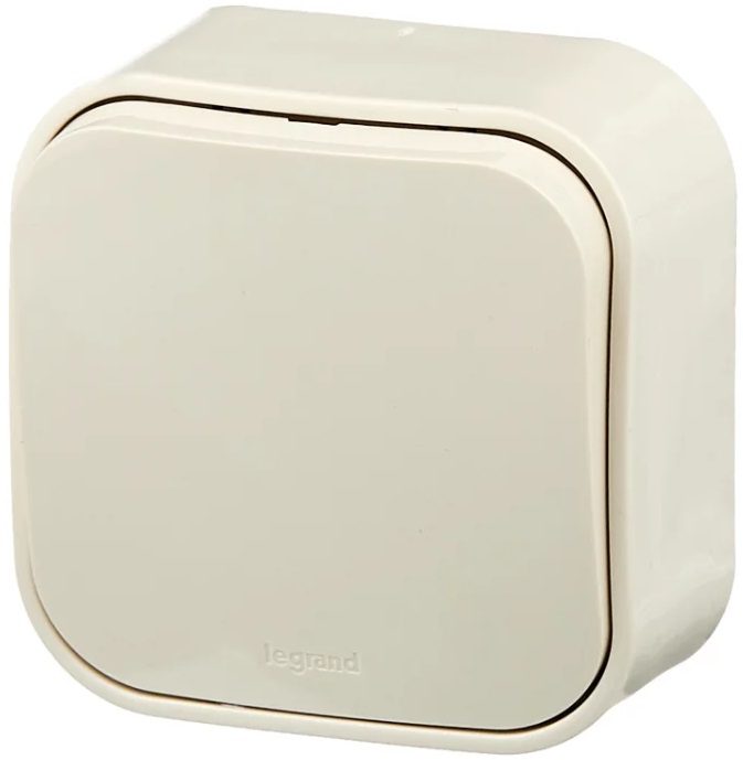 Выключатель одноклавишный наружный LEGRAND Quteo слоновая кость (782230) купить в Мастак Выключатель одноклавишный наружный LEGRAND Quteo слоновая кость (782230) купить в сети строительных магазинов Мастак