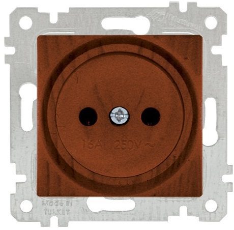 Розетка скрытая MUTLUSAN Rita орех (2200 601 0257) купить в Мастак Розетка скрытая MUTLUSAN Rita орех (2200 601 0257) купить в сети строительных магазинов Мастак