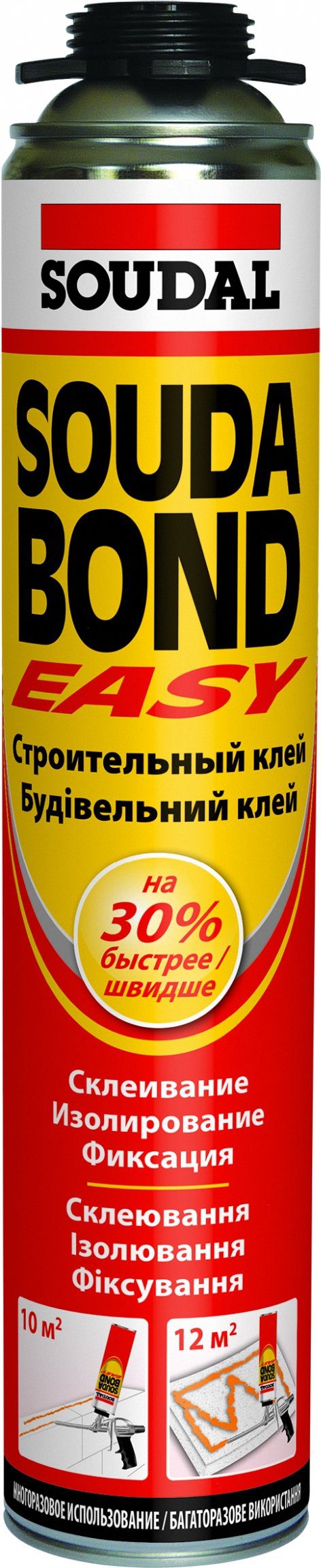 Клей-пена монтажная SOUDAL Soudabond Easy 750 мл (121618) купить в Мастак Клей-пена монтажная SOUDAL Soudabond Easy 750 мл (121618) купить в сети строительных магазинов Мастак