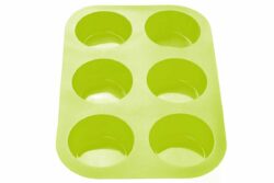 Форма для выпечки силиконовая прямоугольная на 6 кексов 26х17