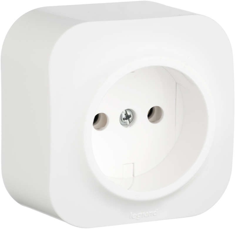 Розетка наружная LEGRAND Quteo белая (782210) купить в Мастак Розетка наружная LEGRAND Quteo белая (782210) купить в сети строительных магазинов Мастак