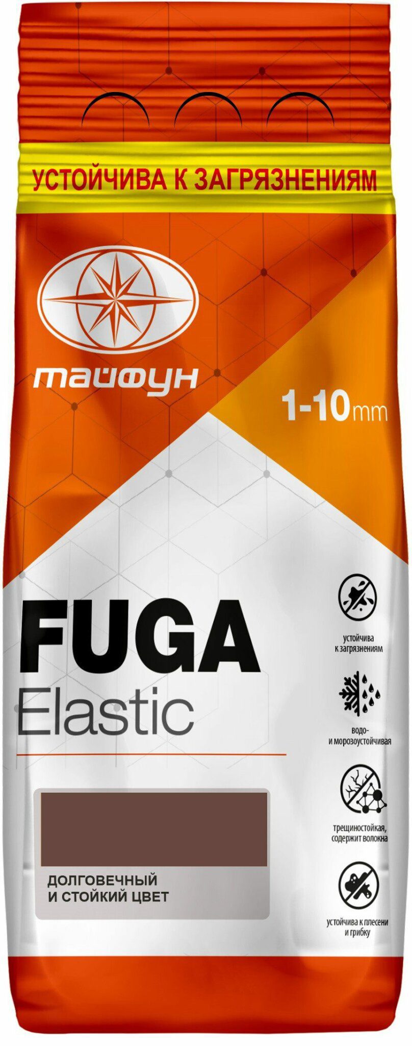 Фуга цементная ТАЙФУН Elastic №209 каштановая 2 кг купить в Мастак Фуга цементная ТАЙФУН Elastic №209 каштановая 2 кг купить в сети строительных магазинов Мастак
