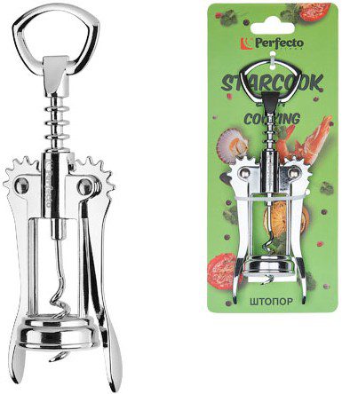 Штопор PERFECTO LINEA Starcook с крылышками (21-100003) купить в Мастак Штопор PERFECTO LINEA Starcook с крылышками (21-100003) купить в сети строительных магазинов Мастак