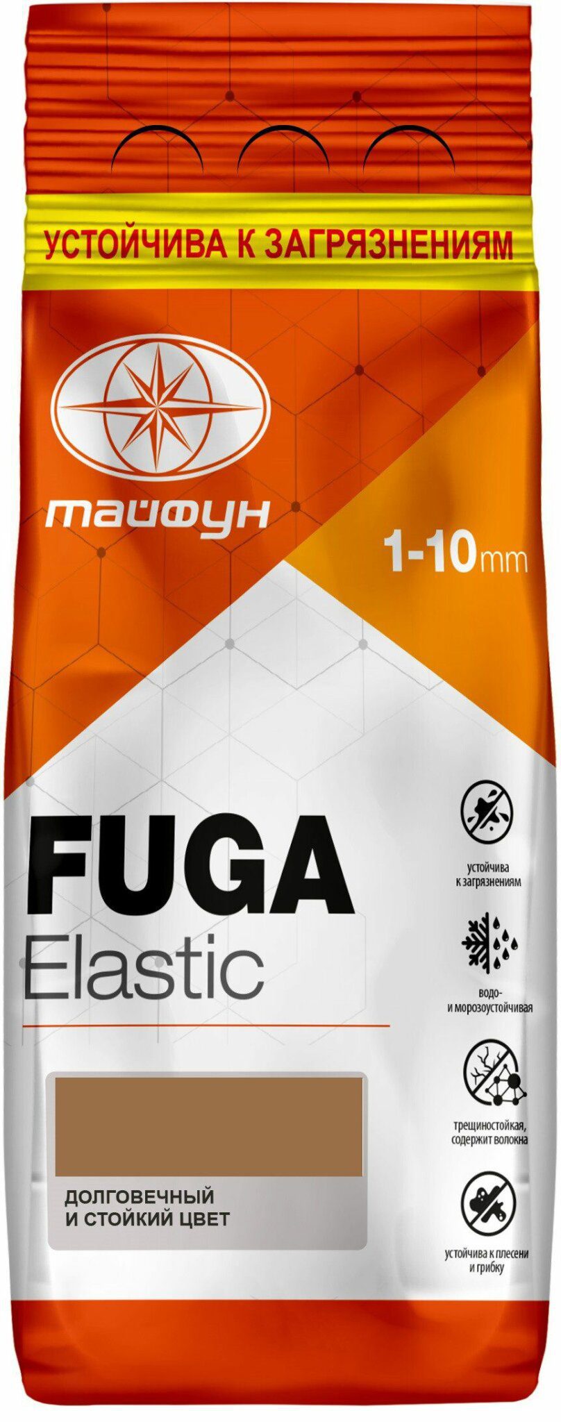 Фуга цементная ТАЙФУН Elastic №210 какао 2 кг купить в Мастак Фуга цементная ТАЙФУН Elastic №210 какао 2 кг купить в сети строительных магазинов Мастак